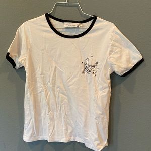 Embroidered Ringer Tee